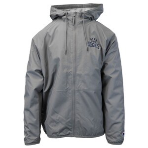Champion Utah State Aggies Lined Unisex Rain Jacket gray